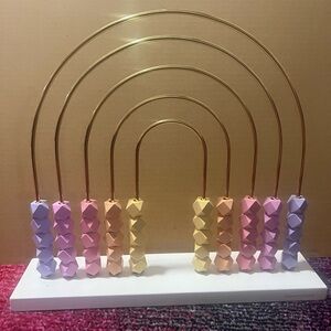 Hammiebaby pastel rainbow abacus